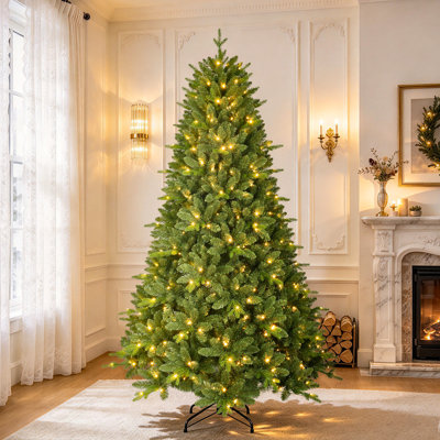  Arbre de Noël artificiel épinette pré-éclairé