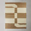 Leia Geometric Hand Hooked Ivory/Brown Area Rug-362861350