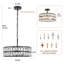 Lustre tambour en cristal 5 lumières Khyryn-1722490739