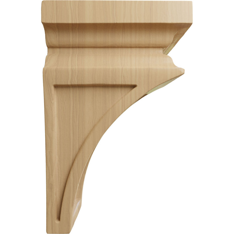 Support en bois / corbeau H 6 po x l 3,5 po x P 3,75 po, Cerisier