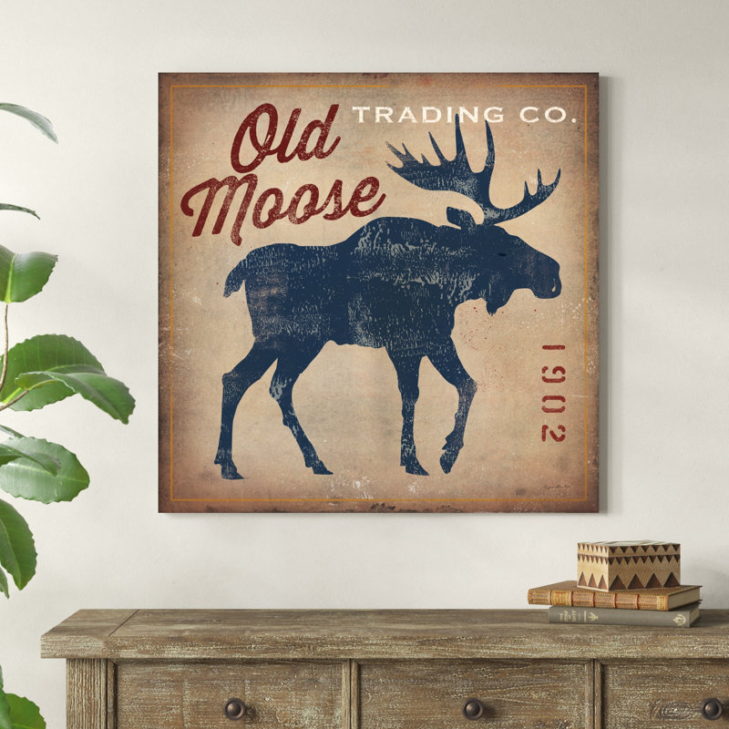 Old Moose Trading Co., brun clair, H 36 po x l 36 po x P 1,25 po