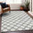 Premium Machine Washable Prisco Gray Rug-506892234
