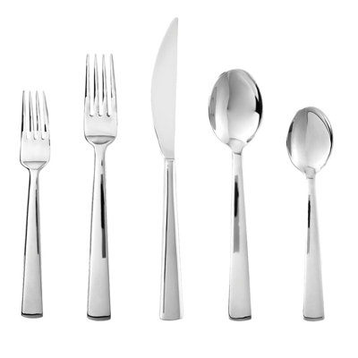 Ginkgo Burton Stainless Steel Flatware Set - Service for 4