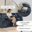 Coussin de siège modulaire en velours côtelé modulaire de 78,7 po avec assemblage en duvet synthétique 10%-1949310688