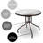 Landsbaugh Round Glass Outdoor Dining Table