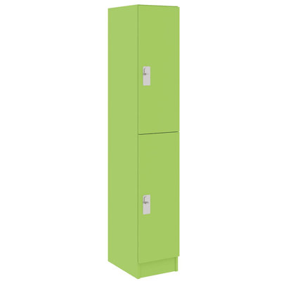 Armoire-penderie simple à deux compartiments avec porte