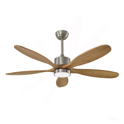 52" Ceiling Fan with Lights Quiet DC Motor  Ceiling Fans 6 Speed Levels,Reversible Ceiling Fan, for Patio Living Room, Bedroom
