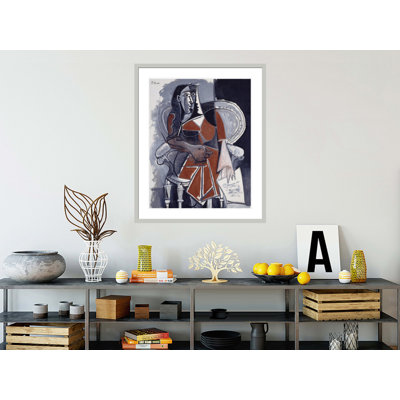 Femme assise par Pablo Picasso, impression giclée sur cadre