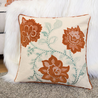 Haygood Floral Throw Pillow