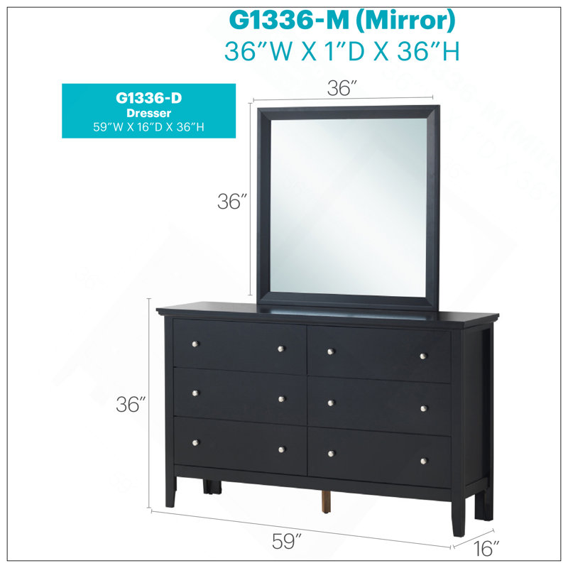 Commode Primo G1336-D, Noir