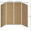 Ensemble de panneau de douche mural 96 po imperméable 96 po - Ensemble de 4 pièces pour salle de bain sans coulis (30 po x 60 po x 96 po)