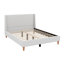 Lit plateforme tapissier avec tête de lit à oreilles et pieds en bois-2124667413-2124667410
