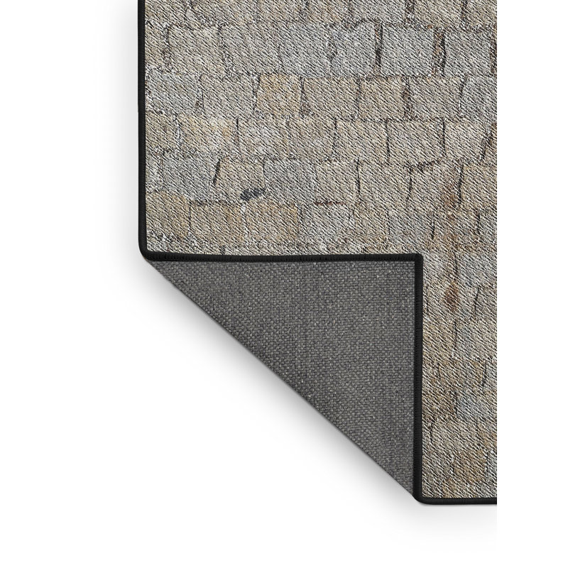 Tapis géométrique gris, Rectangle 5 pi x 7 pi