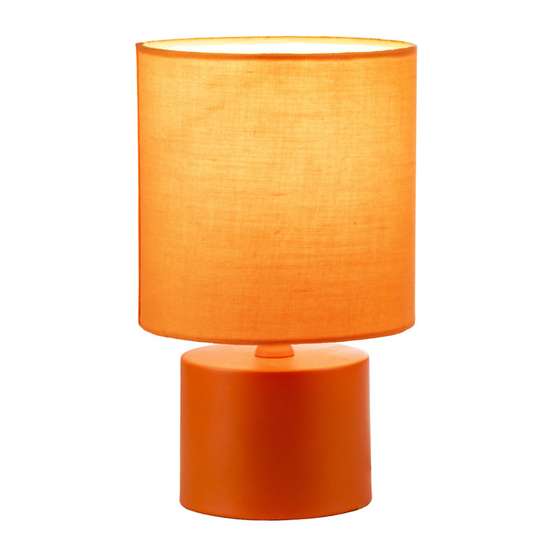 Ceramic Table Lamp, Orange, Orange