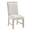 Ensemble de salle à manger moderne 5 pièces gris clair avec table ronde et 4 chaises d'appoint