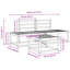  Outdoor Sofa Set 3 Pcs Sectional Garden Furniture Terrace Seating Patio