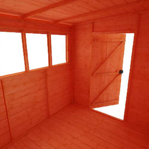 10x8w Tiger Shiplap Lean To Pent Shed