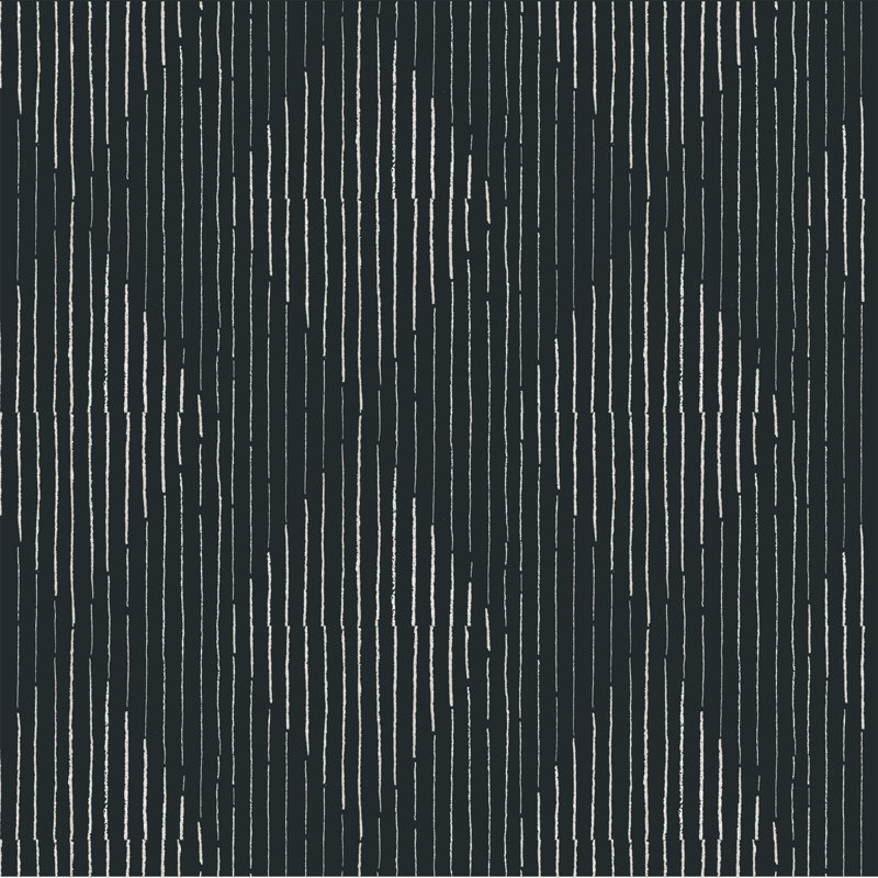 Organic Diamonds 10' L x 24" W Wallpaper Roll, Black, Paper, Self-adhesive