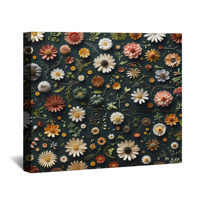 Toile de galerie à motif floral - décoration murale florale en plusieurs tailles