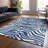 Solstice Navy Washable Indoor-Outdoor Rug - -1069713714