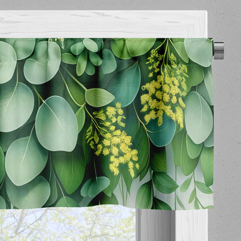 Tailored Window Valance, 42" W x 12" L