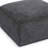 Coerd Charcoal Chenille Basketweave Ottoman