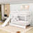 Twin Over Twin Bunk Bed With Slide And Storage Staircase-675417311