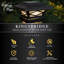 Kingsbridge Solar Powered Integrated LED Aluminum Fence Post Cap Light 4 in. x 4 in. with Base Adapter Included-75689566