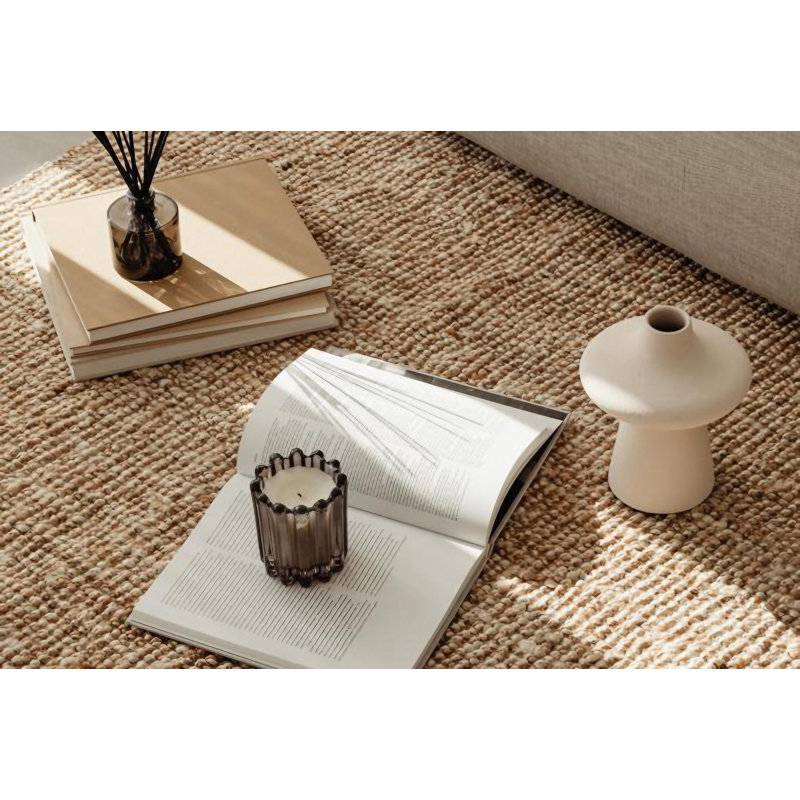Clowser Ceramic Table Vase, Cream, 19cm H x 19cm W x 20cm D