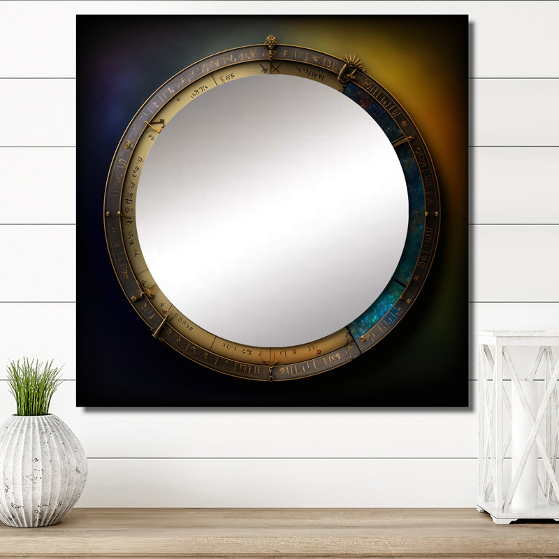 Lakeva - Miroir mural décoratif astrologie pour chambre à coucher, 29 po x 29 po
