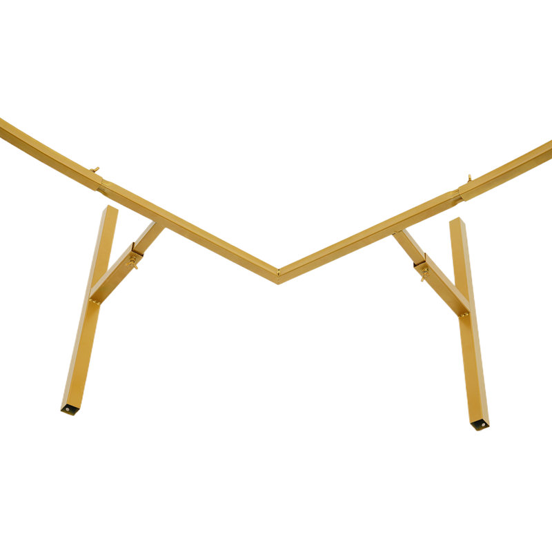 Carbon Steel Heart-Shaped Wedding Arch Backdrop Stand, Gold
