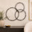 Metal Overlapping Ring Plate Wall Decor-2026468003