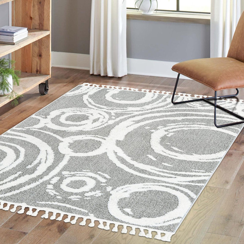 Abstract Indoor Rug, Rectangle 4'1" x 6'1"