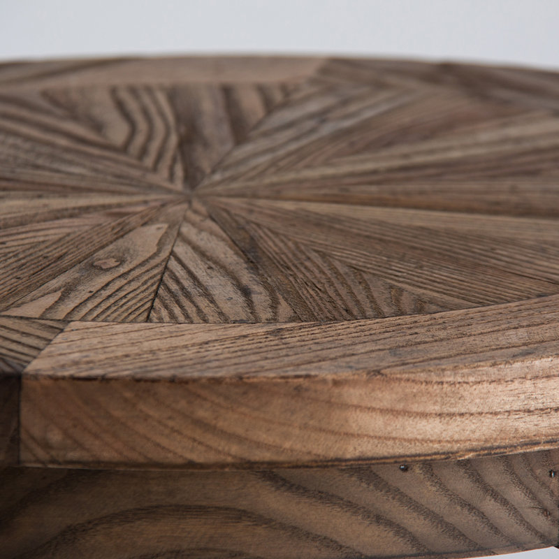 Chirlwe Solid Wood Pedestal End Table