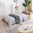 Convertible Sleeper Sofa Couch,Multifunctional Double Folding Sofa Bed,Storage Ottoman And Sofa Arm With  Box And Drawer, Drop Down Table With 2Cup Holders For Living Room,Apartment,Office-1001094362