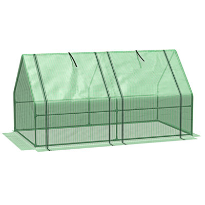 Outdoor Garden With Large Zipper Doors And Water/UV PE Cover