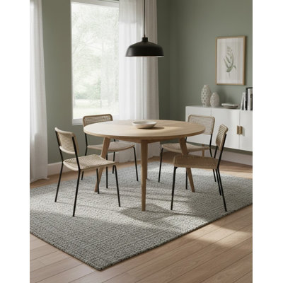 Annapolis One-of-a-Kind 4'6" X 6'8" 2010s Wool Area Rug in Gray
