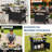 HDPE Bar Cart Portable Outdoor Table Made of Durable Wood-look Resin And Stainless-1718254372