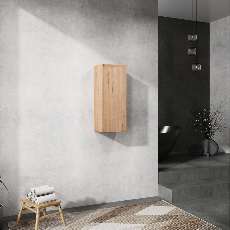 Armoire murale de salle de bain 12 "avec armoire de style contemporain, montée pour une charmante baignoire