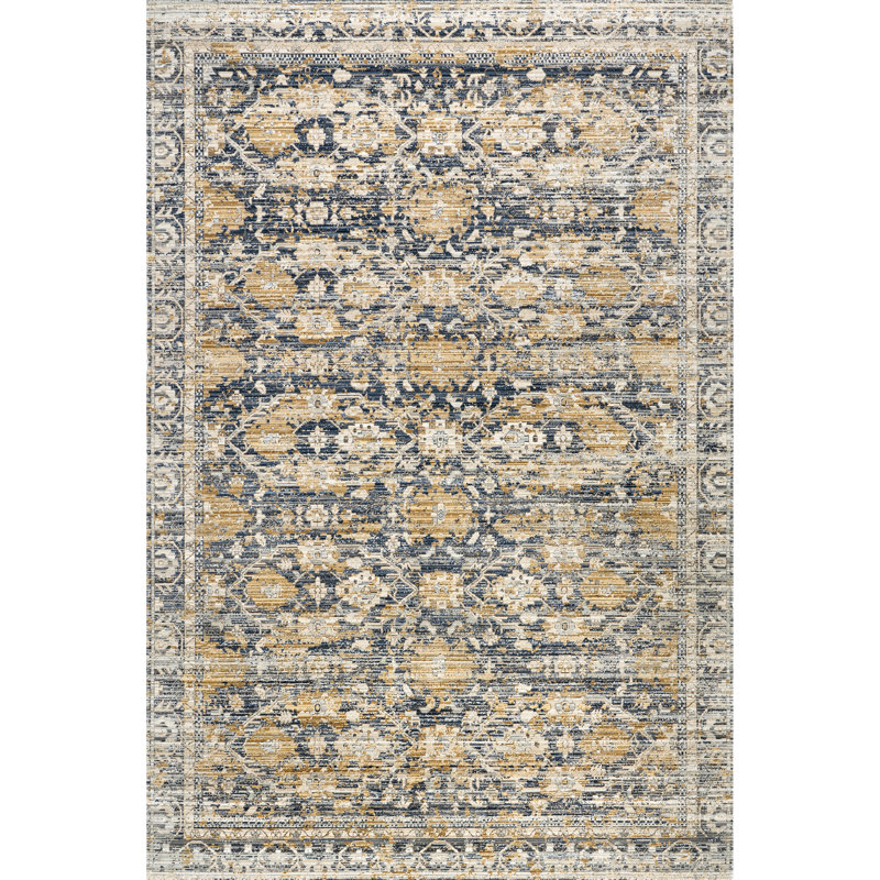 Amabel Medallion Indoor/Outdoor Area Rug, Rectangle 89" x 114"