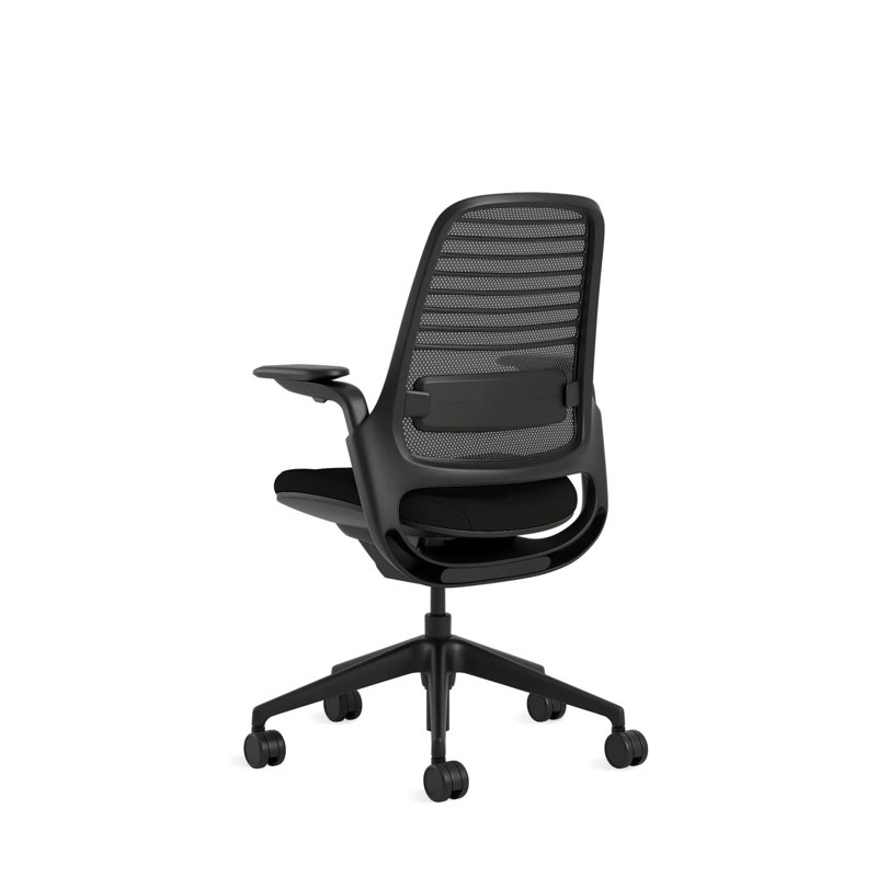 Steelcase Series 1 Task Chair, Black, Onyx/Licorice, Carpet