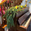 2Pcs Guirlandes de pin Norfolk Real Real Real Touch Winter Xmas Garland Christmas Decorations