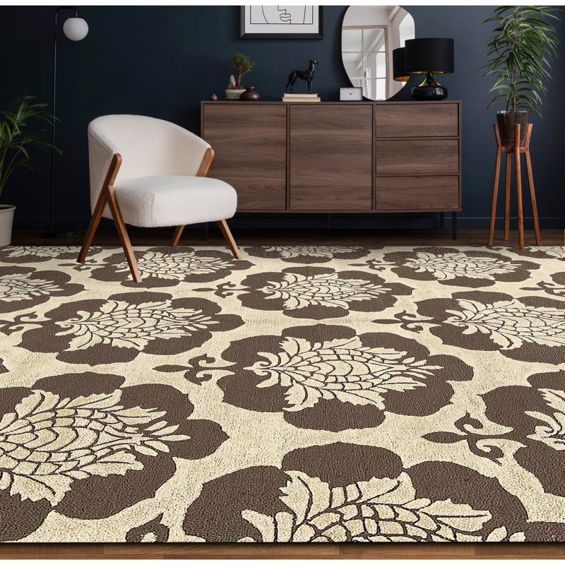 Wool Floral Area Rug