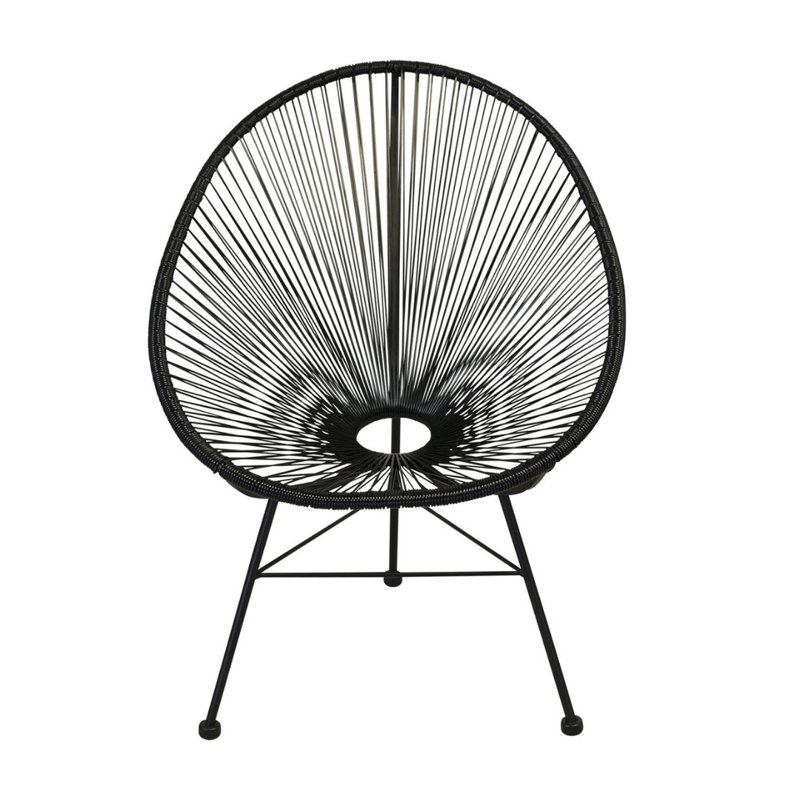 Chaise de terrasse Heida, Noir