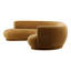 Lake Chaise Sectional Ochre LAF-1258229053