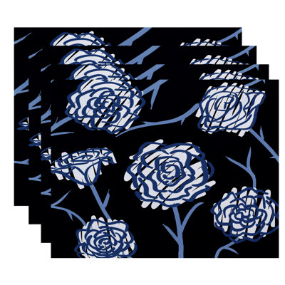 Slezak Polyester Floral Rectangle Placemat
