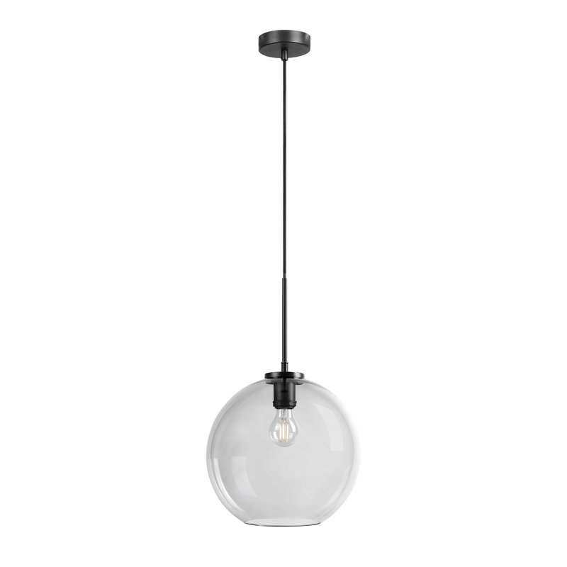 1 - Light Smoke Single Pendant, 30" W x 30" D
