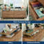 Commode contemporaine avec 4 tiroirs et tablette supérieure, finition brune
