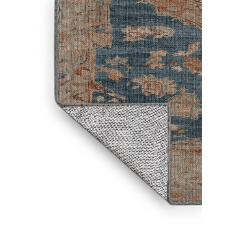 Machine Washable Gray Area Rug, Square 8'