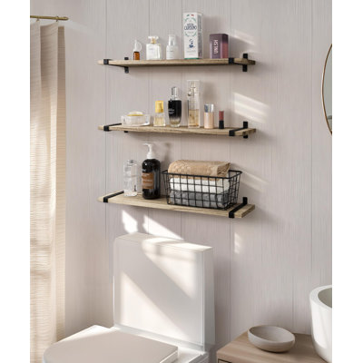 Bertu Wood Floating Shelf